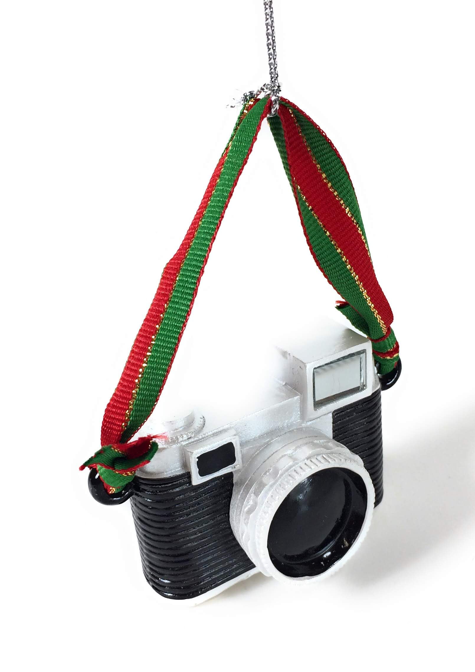 Black Camera Christmas Ornament