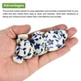 thumbnail image 4 of Uxcell 100g Ceramic Mosaic Tiles for Crafts Bulk, Pebble Blue and White Ceramic Tiles for Mosaic Kits, 4 of 6