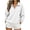 White Sweatshirts, variant on Women's 1/4 Zip Sweatshirts Collared Long Sleeve Pullover Fleece Lined Casual Loose Fit Tops Soft Comfy Fall Winter Clothes White XXL