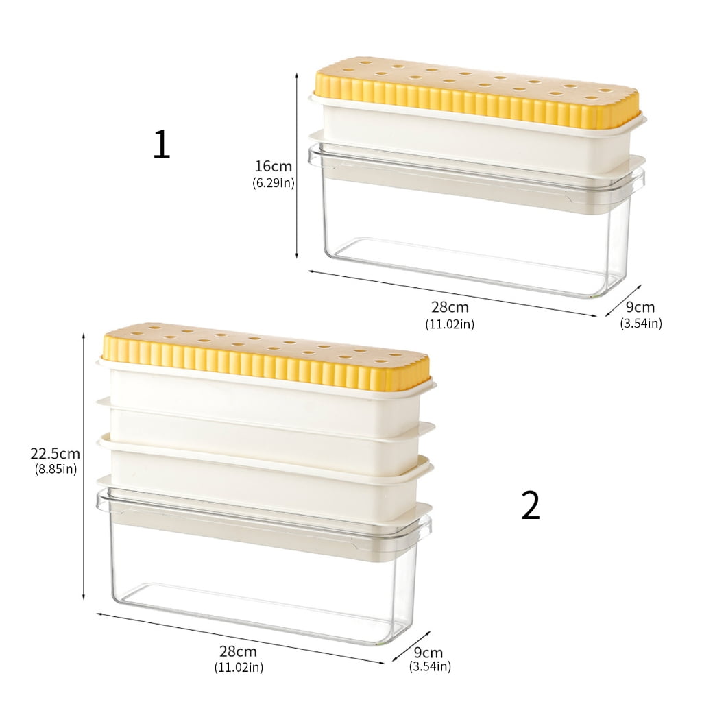 Oversized Ice Ball Maker Space Saving Fridge Storage Container Ice Ball Tray Molds For Home And Entertaining