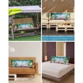 thumbnail image 3 of Summer Green Palm Leaf Body Pillow Cover 20 x 54 Inch Decorative Pillow Cover Beach Ocean Floral Starfish Conch Lumbar Pillowcase Seasonal Rectangle Cushion Case for Couch Sofa Bed Living Room, 3 of 7