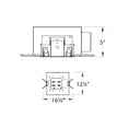 thumbnail image 2 of MT-5LD225H-NA-WAC Lighting-Tesla-Non-Ic Airtight Housing For LED Multiple Spot-16.13 Inches Wide by 14.5 Inches High, 2 of 2