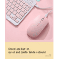 thumbnail image 4 of Universal wireless bluetooth keyboard for phablet phones, candy ultra-thin three-system universal keyboard and mouse set Mint green, 4 of 6