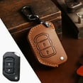 thumbnail image 1 of Car Key Fob Cover Case Protector For Jeep Wrangler Sahara Rubicon Car Key Case Fob Cover Leather, 1 of 23