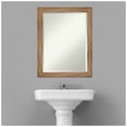 thumbnail image 6 of Owl Brown Narrow Beveled Wood Bathroom Wall Mirror, 6 of 10
