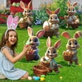 thumbnail image 5 of 6pcs Outdoor Easter Bunny Yard Signs - Waterproof Spring Home Decor with Stakes, Cute Bunny Yard Decor for Garden & Lawn, Festive Easter Decorations for Outdoor/Party Celebrations, Colouful, 5 of 8