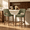 Beige, variant on PAPROOS Bar Stools Set of 2, Upholstered Counter Height Bar Stools, Modern Counter Stools with Solid Wood Legs for Kitchen Island Dining Room Bar, Green