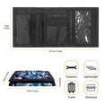 thumbnail image 6 of FUIALDOLG Blue Shark Trifold Card Wallet, Polyester Washable Large Capacity Youth Wallet for Outdoor Sports and Daily Use, 6 of 7