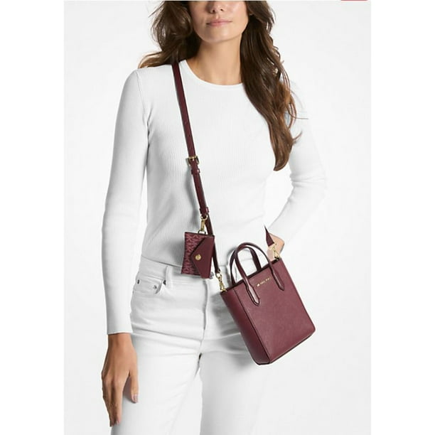 Michael Kors Womens Vincent Extra-Small Saffiano Leather
