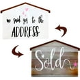thumbnail image 1 of House Estate Sold Sign Double Sided Sold Sign Realtor Photo Props Plastic Sold Sign for Home Owners and Estate Agent Gift, 1 of 7
