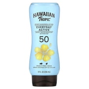 Hawaiian Tropic, Everyday Active, Sport Sunscreen Lotion, SPF 50, Light Tropical, 8 fl. oz Pack of 2