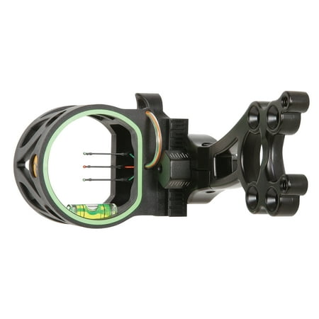 Optic Glass Trophy - Trophy Ridge Joker 3-Pin Sight with Fiber Optic Pins, Reversible Sight Mount, and Multiple Mounting Holes
