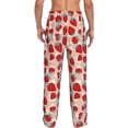 thumbnail image 3 of Xecao Red Strawberry Men's Straight Lounge Pajama Pants: The Ultimate in Comfortable Sleepwear, 3 of 9