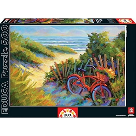 Educa Beach Scene with Fresh Flowers Puzzle (500-Piece ...