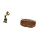 thumbnail image 5 of Estatua de caballo, figura de escritorio, escultura de animal de resina, bandeja de almacenamiento tejida a mano, bandeja de servir de ratán con asa,, 5 of 8