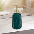 thumbnail image 3 of de Jabón Simple Botella de Loción 300ml Cerámica Decorativa Recargable para Encimera Accesorios de Baño Baño Champú Gel Soledad Dispensador de loción de jabón, 3 of 10