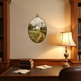 thumbnail image 4 of Canvas Wall Art Vintage Classical Farmhouse Rustic Countryside Wildflower Field Nature Oval Framed Canvas Prints Vintage Wall Hanging Decor for Home Decorations 8.6"x11.4", 4 of 7