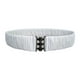 thumbnail image 2 of Cinturón elástico decorativo, cinturilla tipo corsé para abrigos acolchados y chaquetas tipo suéter para mujer. Blanco, 2 of 9