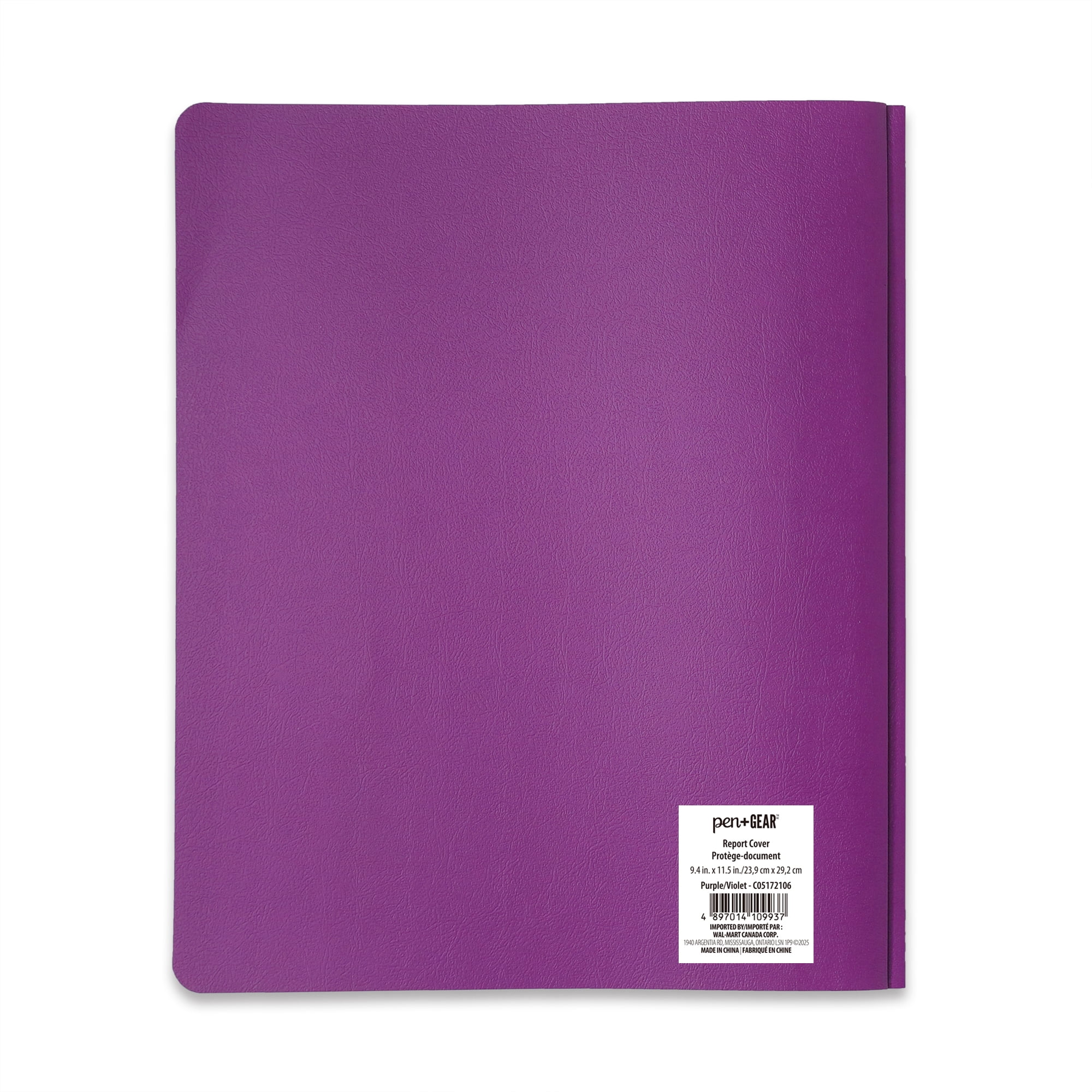 PEN+GEAR PURPLE REPORT COVER, 9.4" x 11.5", Light Blue