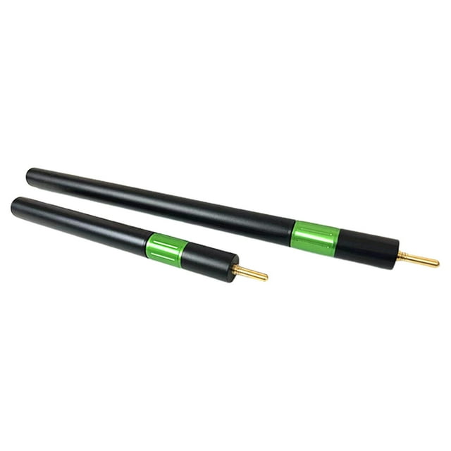 DYNWAVECA 2 Pcs Rallonge de Queue de Billard Télescopique Extension de Queue de Billard Professionnelle Ultralégère Durable pour Athlète 11 Pouces 18 Pouces