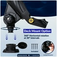 thumbnail image 5 of Five Oceans 2-Pack Fishing Rod Holder Set, Large, Black, High-Impact Nylon, Hook Keeper& Locking Collar, with 2 Deck & 2 Rail Mount Bases for Versatile Mounting - FO4740-4746-M2, 5 of 9