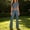 Blue, variant on Women's Casual Tracksuit 2 Piece Lounge Set Short Sleeve Crop Top and High Waist Flare Pants Sporty Daily Loungewear Dark Gray XS