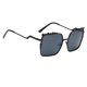 thumbnail image 4 of de terre de Mujer Lente Brillo Cuadrado Proteccón 400 Gradual para Conducción Playa Viaje Gris Colcomx Gafas de sol de mujer de moda, 4 of 8