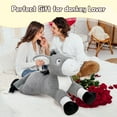 thumbnail image 6 of Tezituor 43.3'' Donkey Stuffed Animal Giant Stuffed Donkey Pillow Plush Toy, 6 of 6