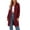 Wine, variant on Ynynloco Women's Long Cardigans Cable Knitted Open Front Oversized Hooded Outerwear Sweater Coat with Pockets