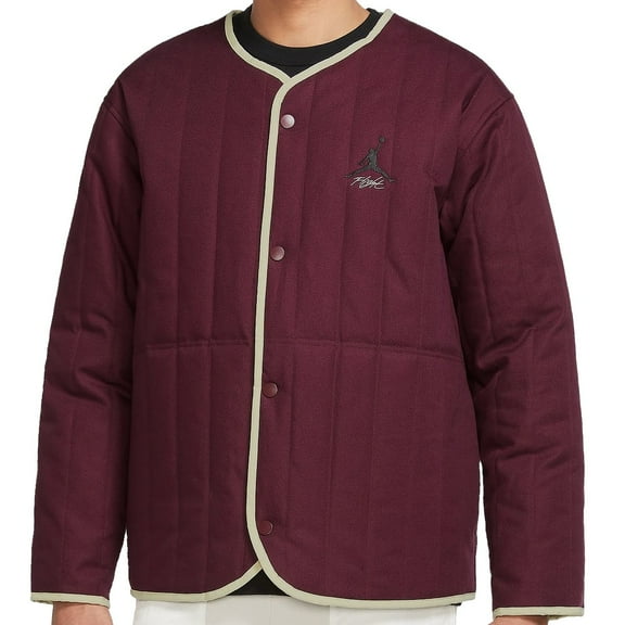 Nike Jordan Flight Heritage Mens Liner Jacket (Medium, Cherrywood Red/Rattan)