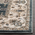 thumbnail image 3 of SAFAVIEH Lyndhurst Frances Traditional Bordered Area Rug, Teal/Cream, 6' x 9', 3 of 5