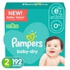 Pampers Baby-Dry Extra Protection Diapers, Size 2, 192 Count