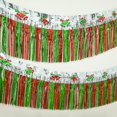 Foil Fringe Garland Tinsel Streamers Red Silver Green 2 Pack 19.68 Feet ...