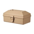 thumbnail image 1 of S SERENABLE Portable Tool Box Large Capacity Lightweight with Handle Outdoor Storage Bin Light Brown, 1 of 9