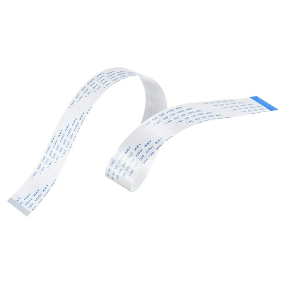 Uxcell 15.75'' 40 Pins FFC Ribbon Flat Flexible Cable (B Type) for LCD Laptop Plastic White 5pcs