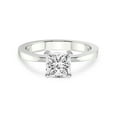 thumbnail image 3 of 3 Carat IGI Certified Princess Shape Lab Grown Diamond Engagement Ring | 14K White Gold | Jannel Tapering Solitaire Lab Diamond Ring | FG-VS1-VS2 Quality Friendly Diamonds, 3 of 5