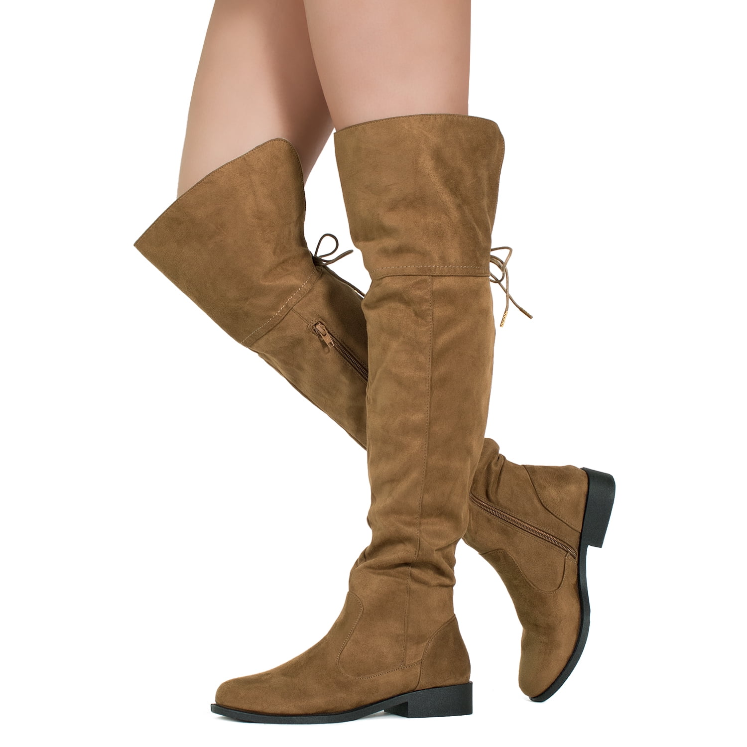 knee high fitted boots