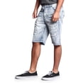 thumbnail image 4 of Victorious Men's Distressed Acid Washed Denim Shorts DS751 - Ice - 30, 4 of 6