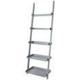 thumbnail image 3 of eHemco 5 Tier Leaning Wall Book Shelf, 70 Inches, Gray, 3 of 7