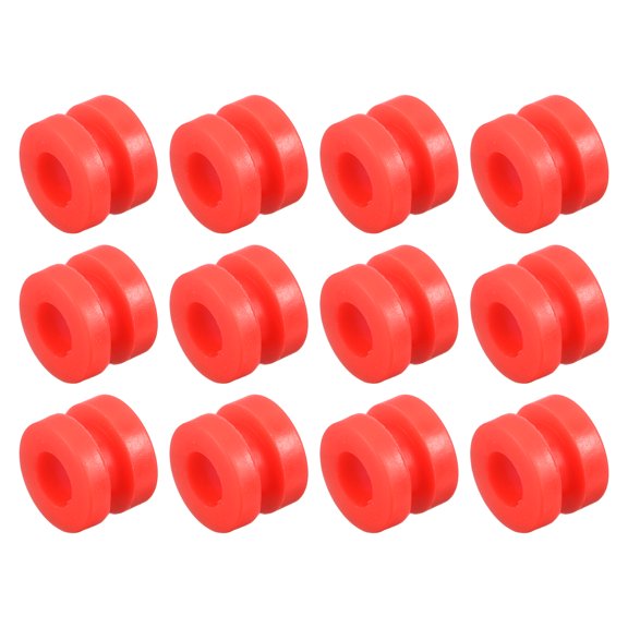 Uxcell 12Pack RC Anti Vibration Rubber Balls for F4 F7 Flight Controller M3x4.6mm Red
