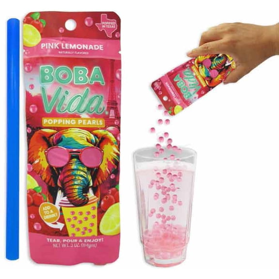 POPPING BOBA SINGLE SERVE - PINK LEMONADE 3 OZ
