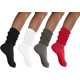 thumbnail image 1 of Calcetines holgados para mujer y hombre, calcetines de algodón extra altos/extra pesados, fabricados en EE. UU., talla 9-11, paquete de 4 Xemadio WMCH-178, 1 of 2