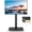 Black, variant on RTVR Rolling TV Stand for 32 to 75 inch TVs, ±25° Swivel Adjustable Mobile TV Stand for Bedroom, Corner, Small Dorm, Modern Portable Corner TV Stand with Upgraded Wheels,Black