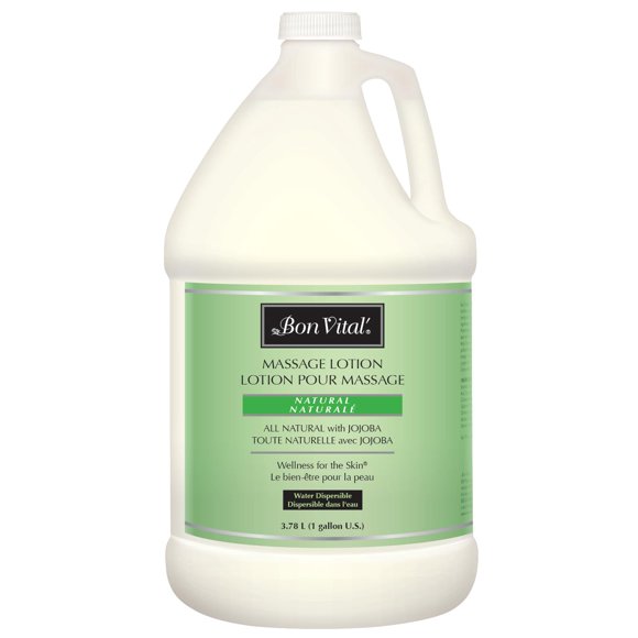 Bon Vital' Naturale Massage Lotion Made with Natural Ingredients for an Earth-Friendly & Relaxing Massage, All Natural Moisturizer, Relieves Muscle Sorenes