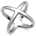 thumbnail image 1 of High polished (no plating) Stainless Steel Ring with No Stone for Women Minimalist Theme No Stone Stone Color Style TK395 Size 6, 1 of 4