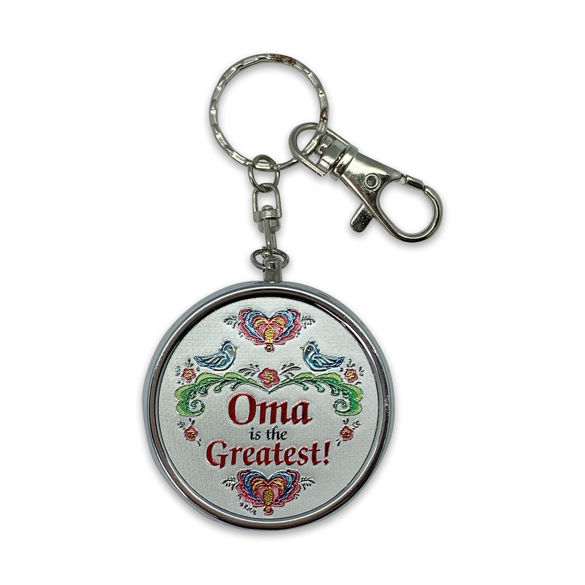 &amp;quot;Oma is the Greatest!&amp;quot; Metal Round Pill Box Keychain - Walmart.com