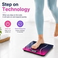 thumbnail image 3 of Ktaxon Bathroom Weight Scale, Highly Accurate Digital Bathroom Body Scale, Measures Weight up to 180kg/396 lbs., Purple Gradient, 3 of 14