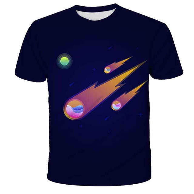 Boys Girls T-shirt Clothes Summer Short Sleeve Tops Letter Print Kids Tees Casual Toddler Clothing9T Gong Bohan LED
