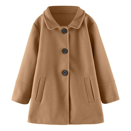 

Aompmsdx Toddler Girls Long Sleeve Winter Windproof Coat Jacket Kids Warm Fleece Outerwear Jacketstranger Things