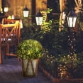 thumbnail image 3 of Teamson Home 18.27" Solar LED Pre-Lit Artificial Topiary Shrub, 3 of 11